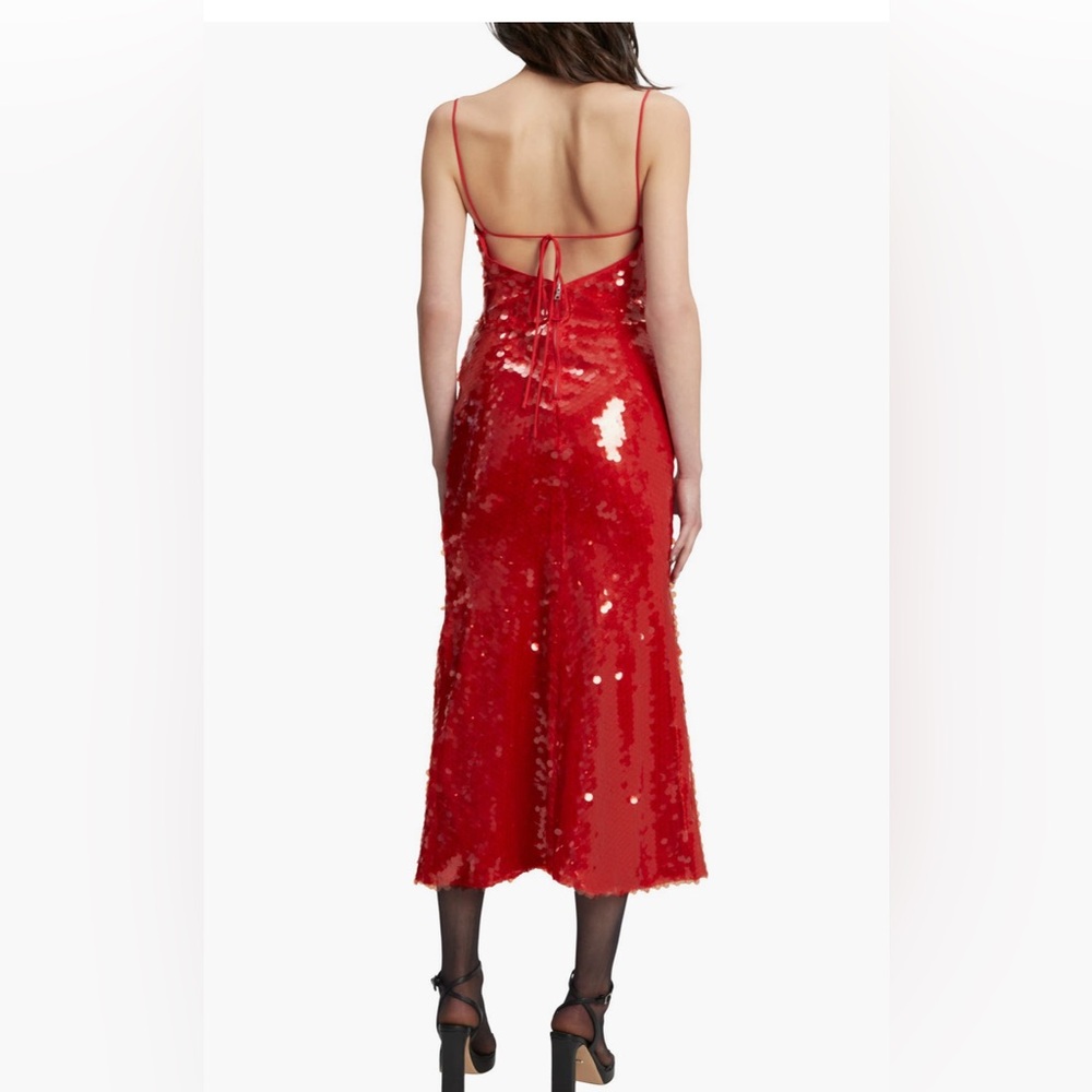 Bardot red sequin dress